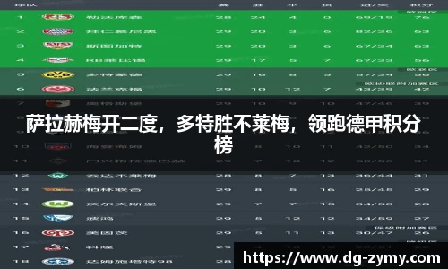 萨拉赫梅开二度，多特胜不莱梅，领跑德甲积分榜